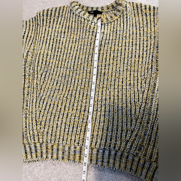 Maje blue and yellow knit oversized sweater size small - Picture 6 of 7